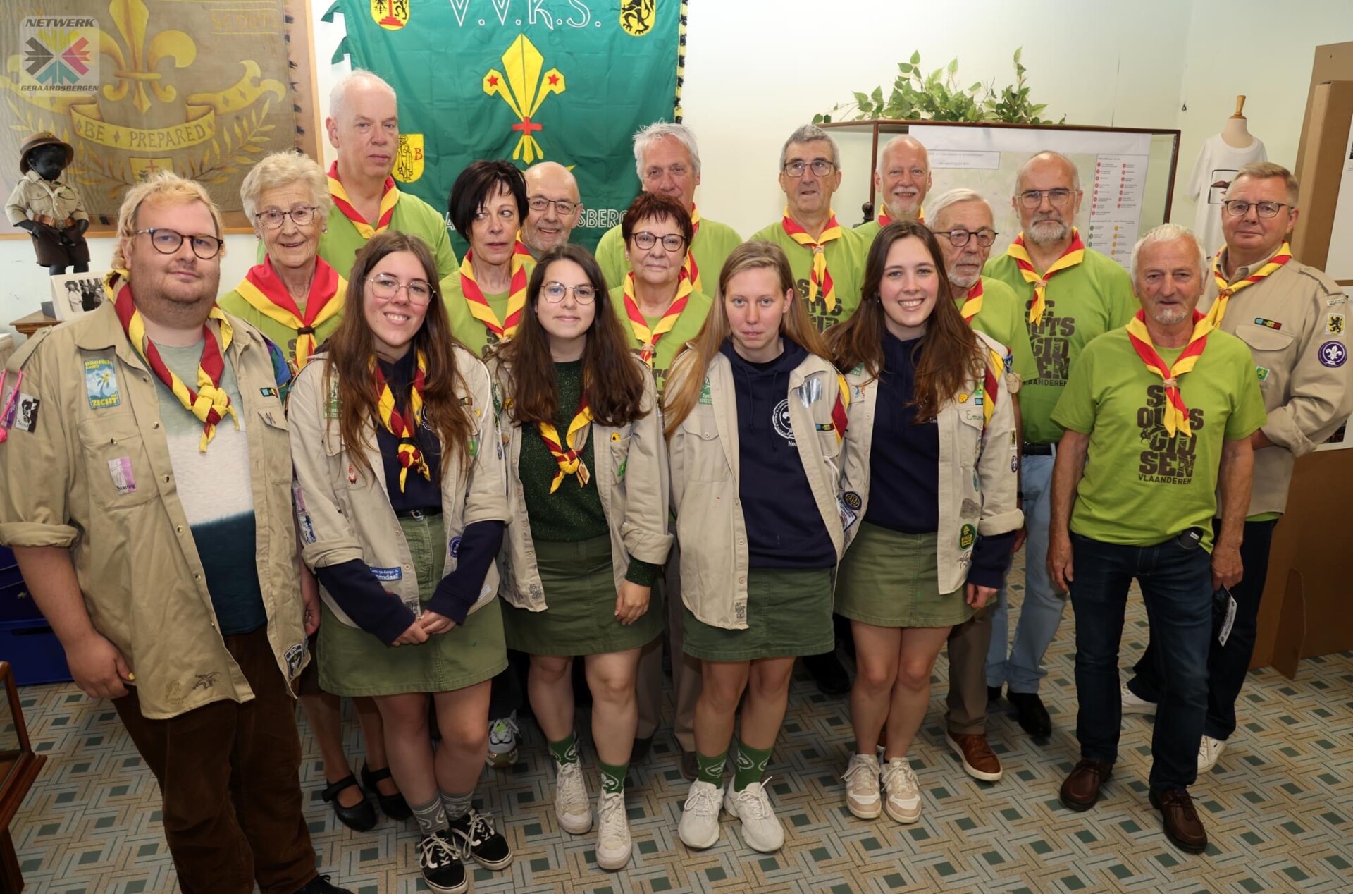 Geraardsbergen expo subsidies EVA jaar scouts gidsen Vlaamse Ardennen